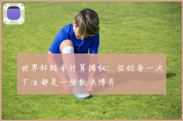 世界杯赔率计算揭秘:你的每一次下注都是一场数学博弈